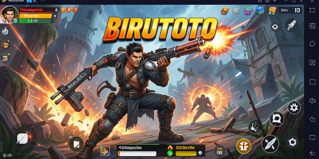 Tampilan gameplay seru di BIRUTOTO dengan aksi yang menegangkan.
