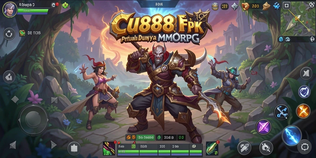 Screenshot CU888 menampilkan aksi seru dalam gameplay MMORPG.