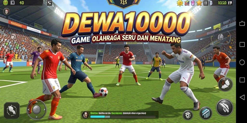 Tampilan utama gameplay DEWA1000 yang menampilkan aksi olahraga.