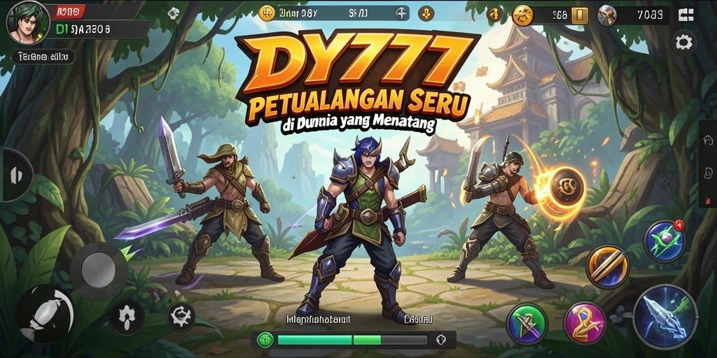 Tampilan gameplay menarik dalam petualangan DY777.