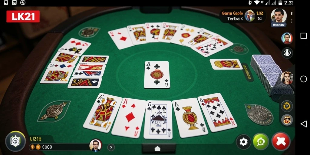 Gameplay Gaple yang seru dan interaktif di LK21.