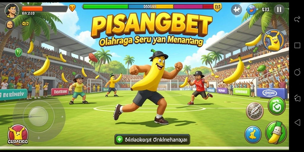 Tampilan gameplay PISANGBET yang seru dengan aksi olahraga menantang.